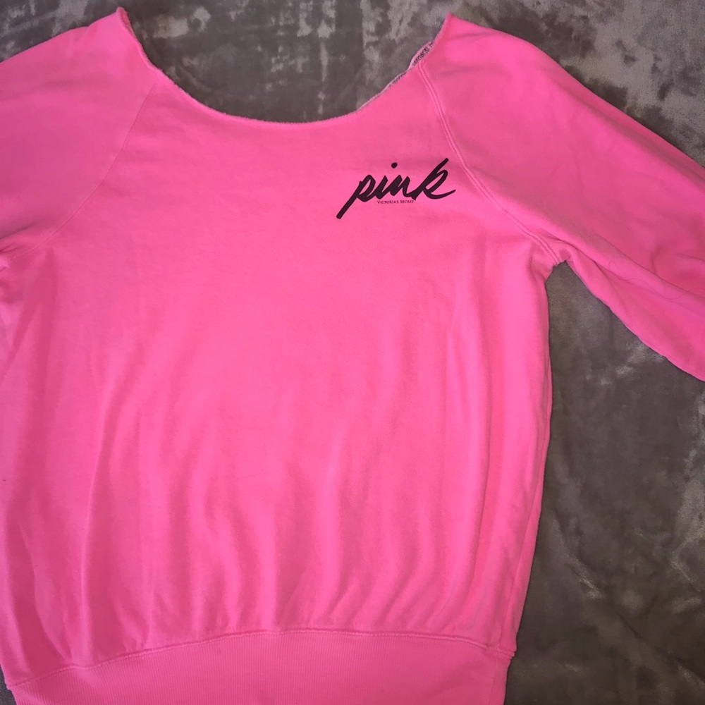 Pink Victoria secret sweatshirt